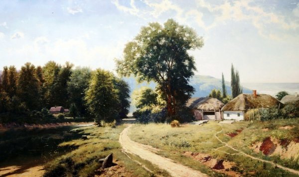 Васильев деревня картина