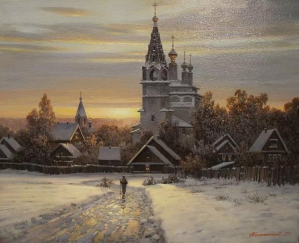 Дмитрий Колпашников живопись зима