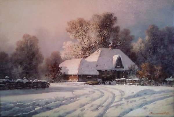 Дмитрий Колпашников живопись зима