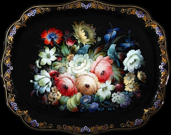Жостовский поднос Михаил Лебедев