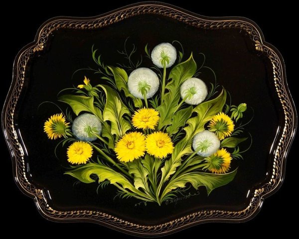 Петербургская роспись Жостовская