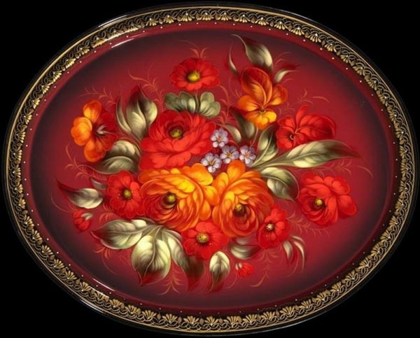 Народные промыслы Хохлома, Жостово