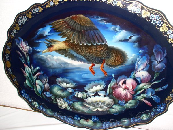 Жостовская роспись Павлин