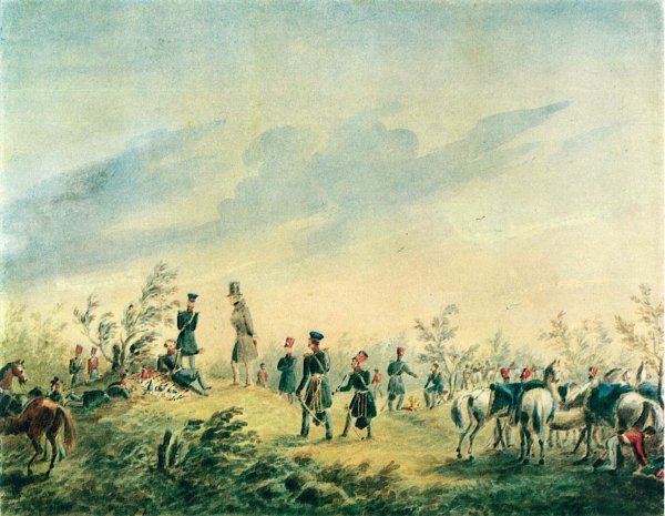 Батальная живопись Лермонтова