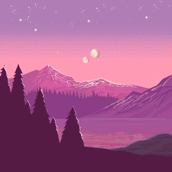 Пиксельный пейзаж