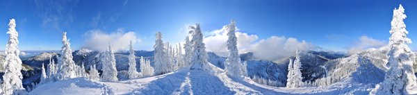 Зимний пейзаж панорама