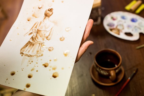 Рисование кофе