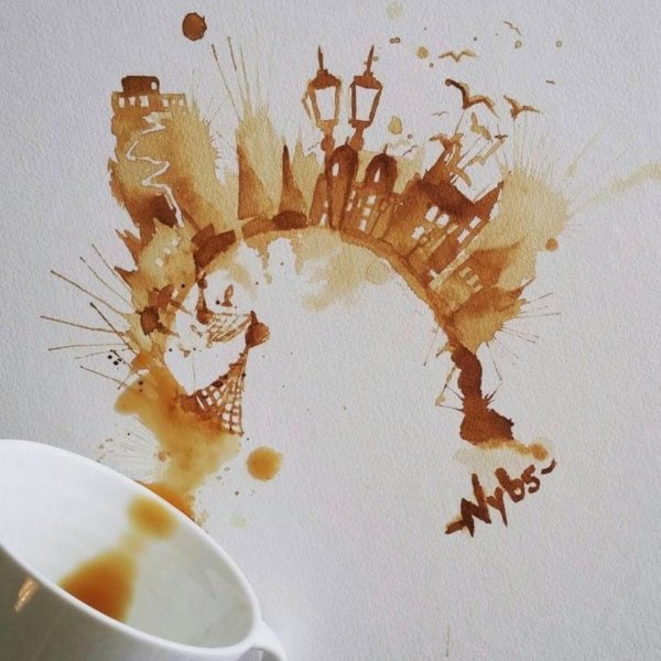 Кофейная акварель