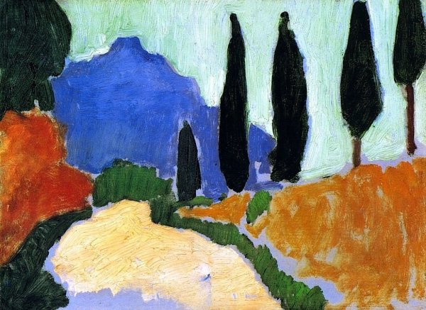 Анри Матисс корсиканский пейзаж. Оливы. 1898