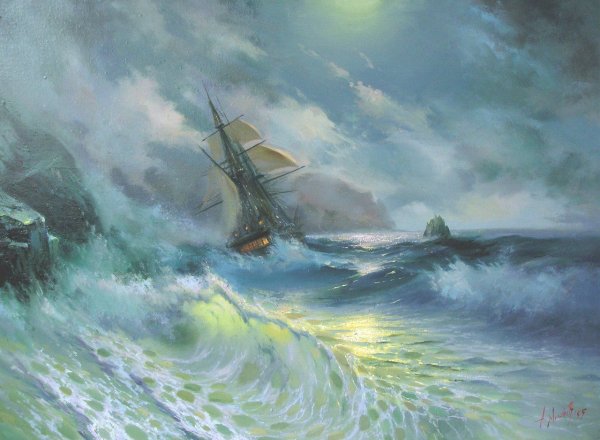 Морской пейзаж Александр Милюков