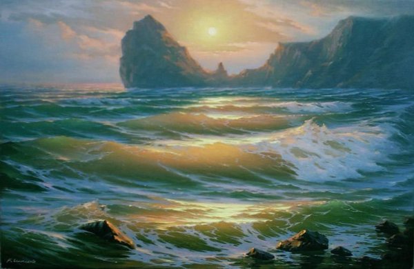 Польский художник маринист Марек Ружик