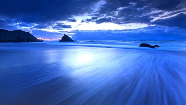 Пейзаж в голубых тонах