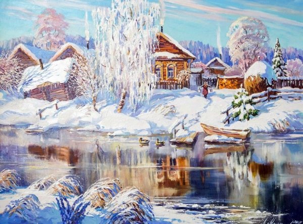 Пейзаж маслом художник любовь Малышева