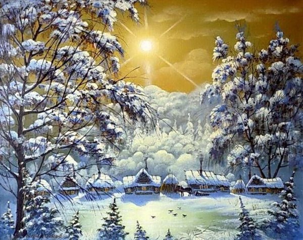 Ники Боэм художник Рождество