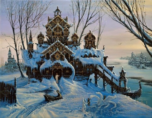 Томас Кинкаде живопись горы