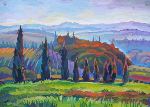 Техника живописи темперными красками