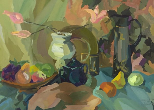 Пастозная живопись темперой