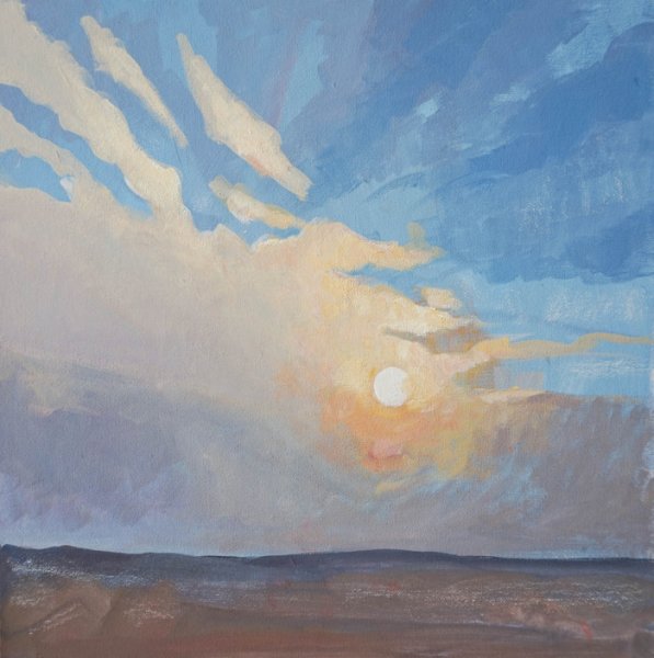 Пейзаж темперой