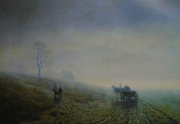 Степь с чумаками вечером Саврасов