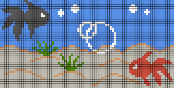 Пейзаж по пикселям