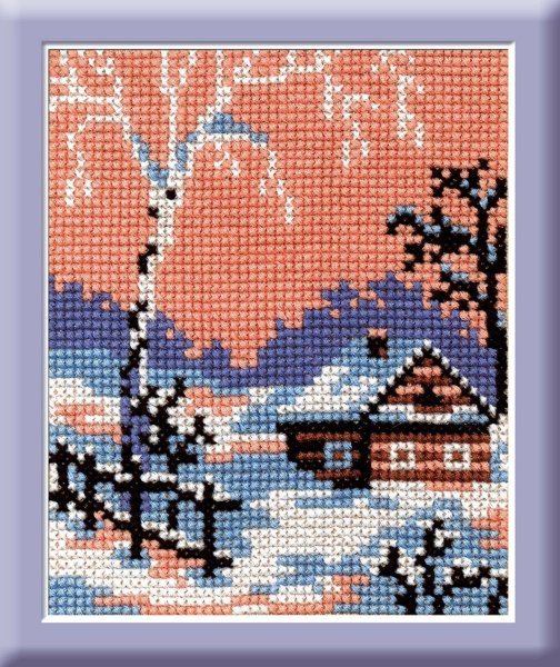 Вышивка крестиком Церковь