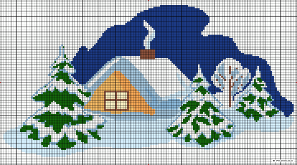 Вышивка крестом схемы природа