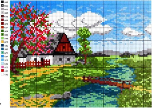 Картины по клеточкам