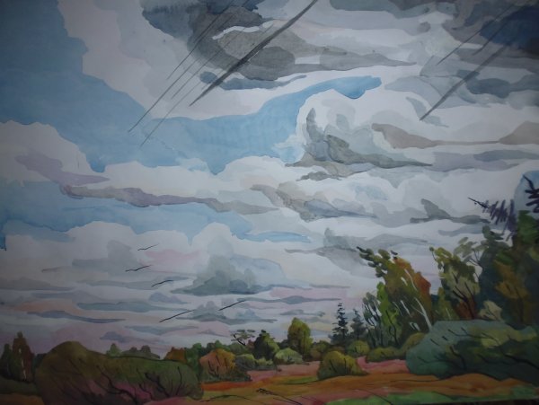 Динамичная композиция пейзаж