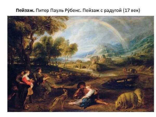 Питер Пауль Рубенс пейзаж Возвращение с полей