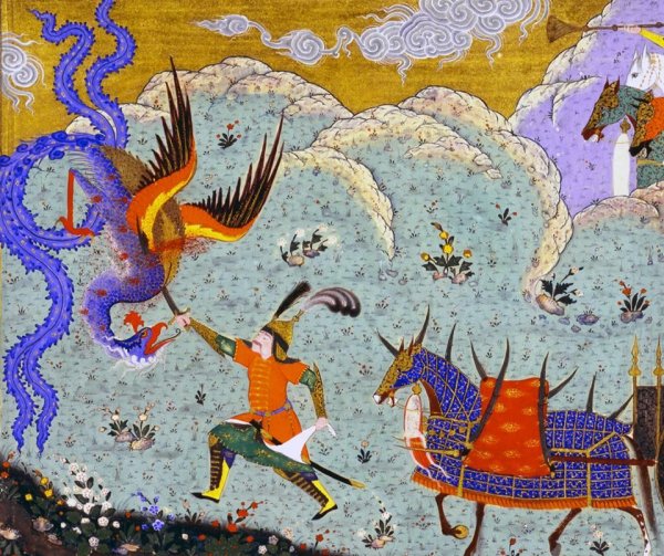 Симург Шахнаме Рустам