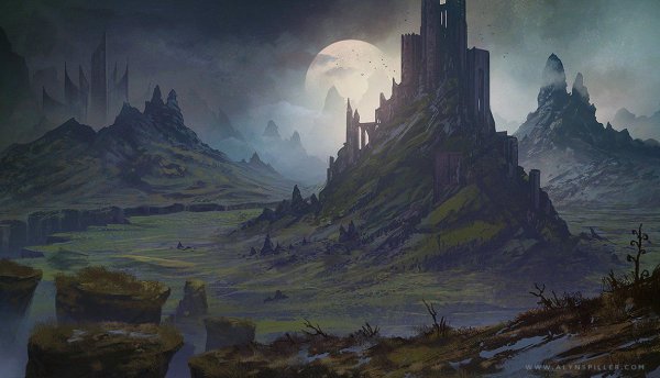 Дарк фэнтези пейзаж