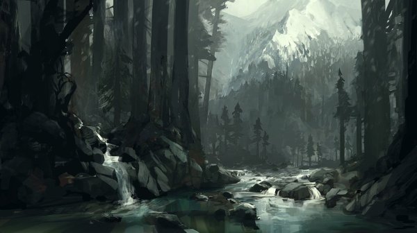 Дарк фэнтези пейзаж