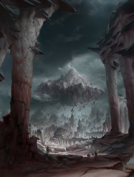 Тёмное фэнтези арт пейзаж