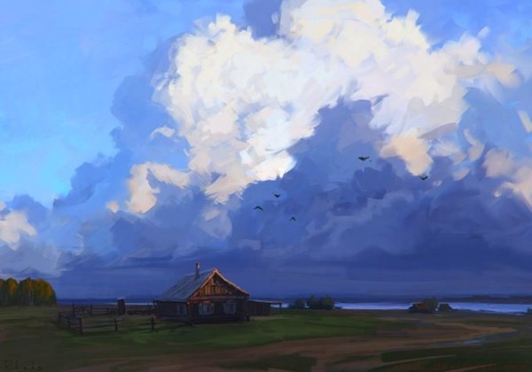 Картины пейзажи Чебоха Артем