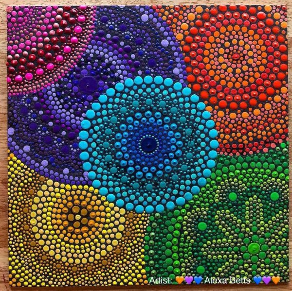 Пуантилизм Мандала