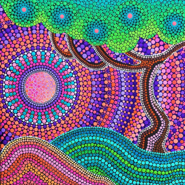 Точечная живопись техника