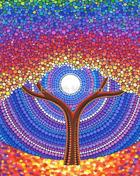 Точечная живопись Элспет Маклин