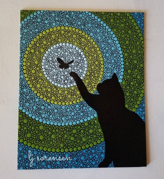 Точечная живопись техника