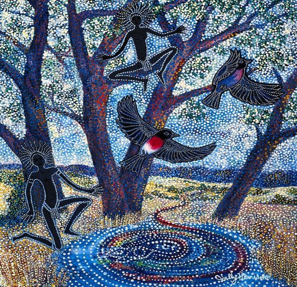 Скворец пуантилизм