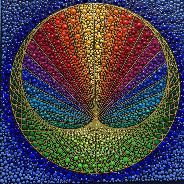 Картины точечной техникой