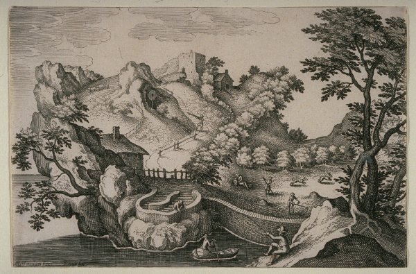 На старых гравюрах падения камней