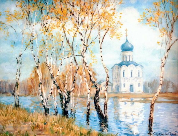 Храм Покрова Богородицы на Нерли. Живопись