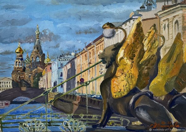 Банковский мостик в Санкт-Петербурге