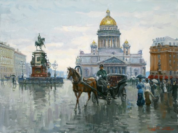 Художник Сергей Ляхович картина Исакиевский собор