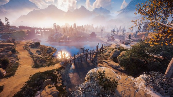 Horizon Zero Dawn пейзажи 4k