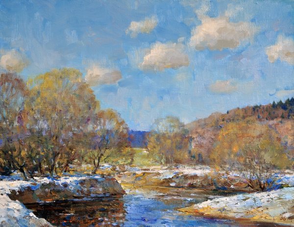 Шевелев Александр художник картины весенние пейзажи