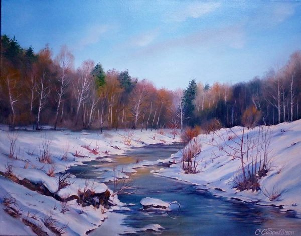 Художник Ендогуров Иван Иванович Весна