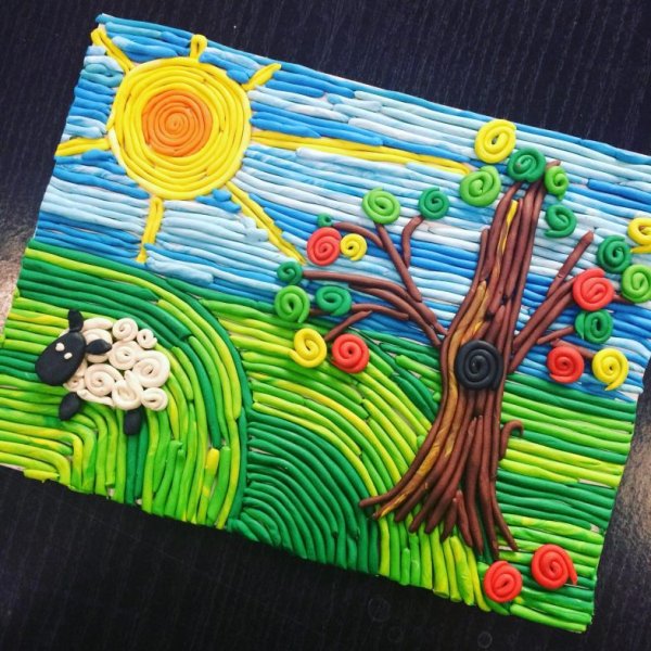 Пластилинография для дошкольников