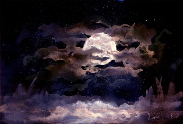 Космический пейзаж живопись