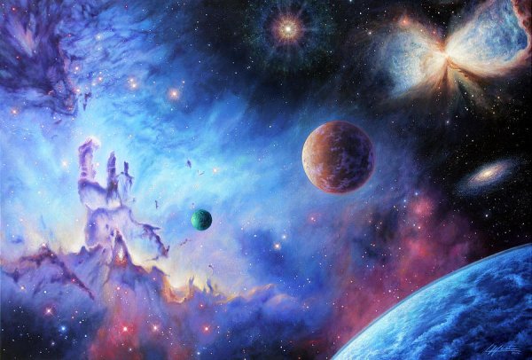 Картины Алексея Кашперского про космос